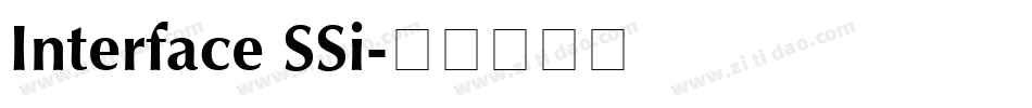 Interface SSi字体转换